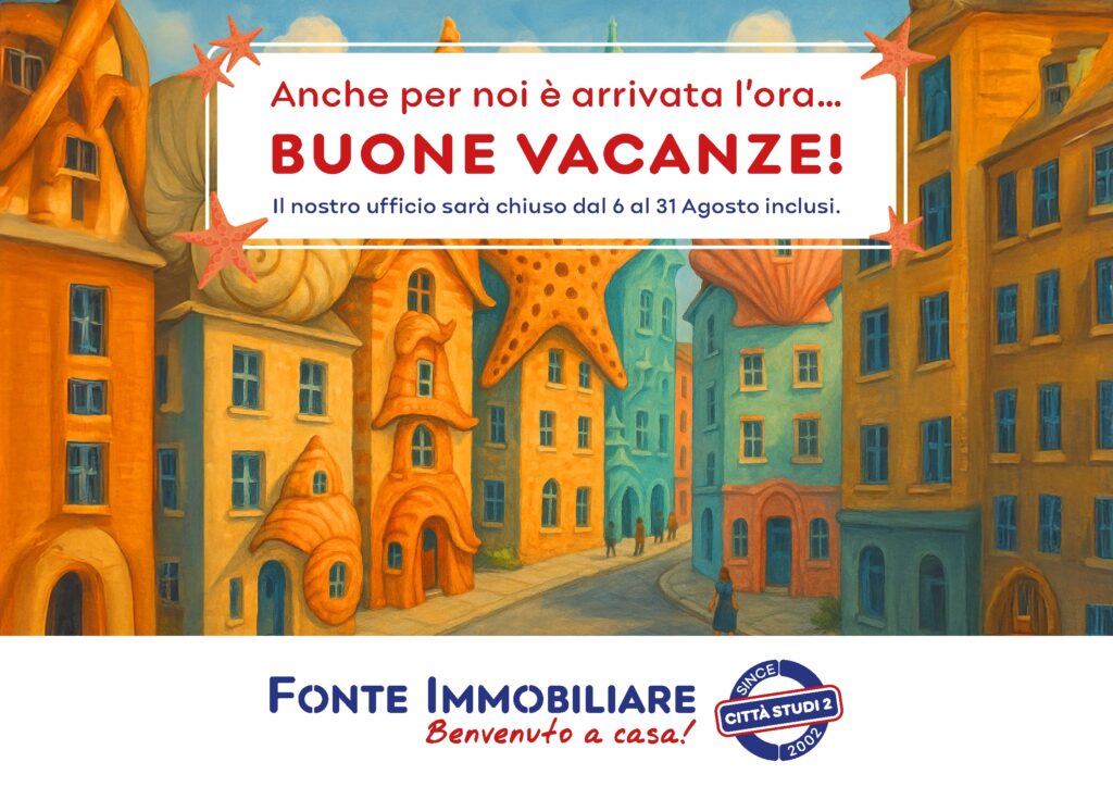 Il nostro ufficio sarà chiuso dal 6 al 31 Agosto inclusi.